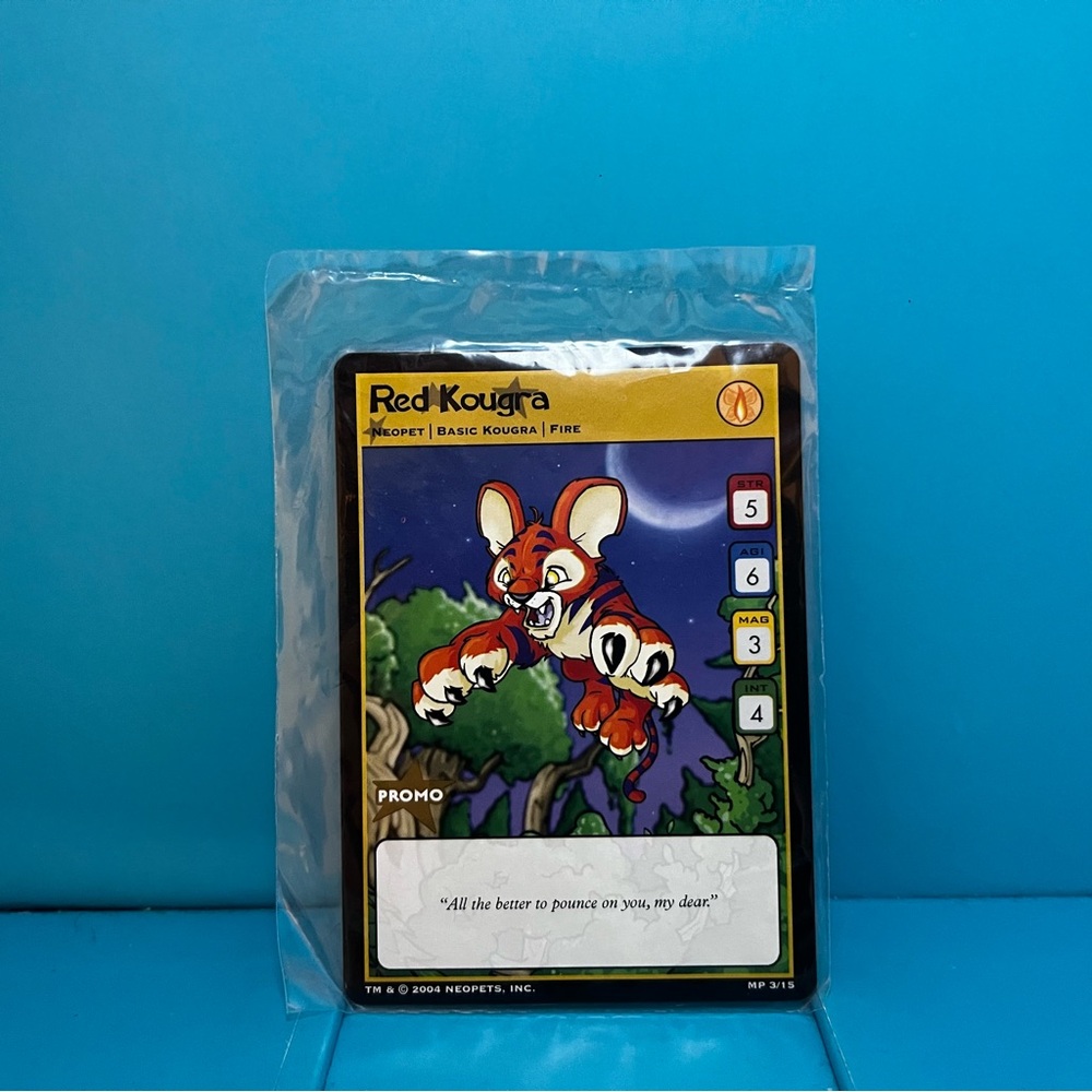 McDonald’s Neopets TCG Red Kougra Promo 3/15 - 2004
